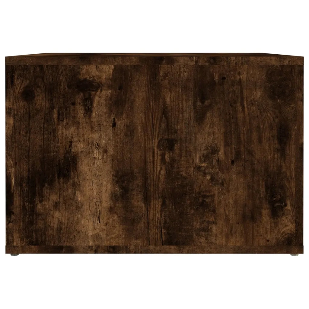 Comodino | Armadio da Notte | Mobiletto da notte Rovere Fumo 57x55x36 cm in Legno Multistrato