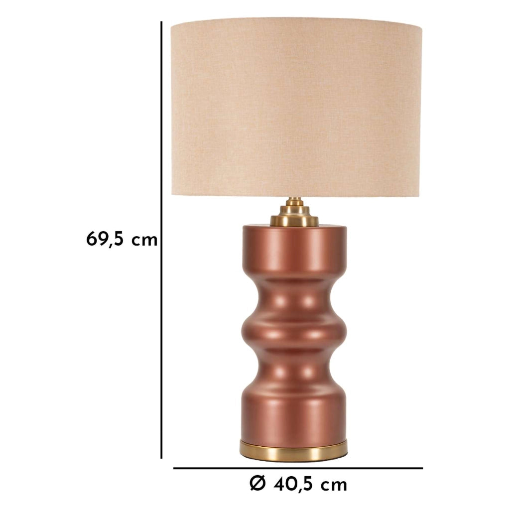 Dabame, Lampada da Tavolo Necessaria 1 Lampadina, Rosa