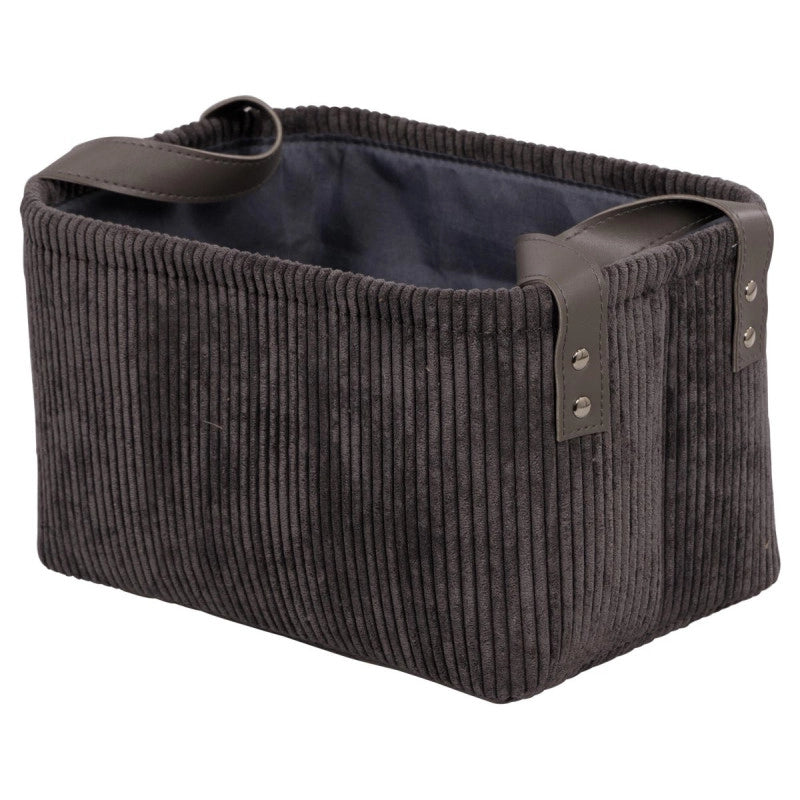 Set di 6 Cesti porta tutto Micol Grigio Scuro
30x20x16cm
Velluto A Coste