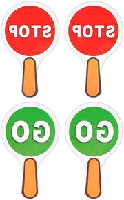 Stop e segnalazione per strisce di segnalazione per traffico, set da 4 pezzi, impermeabile in PVC