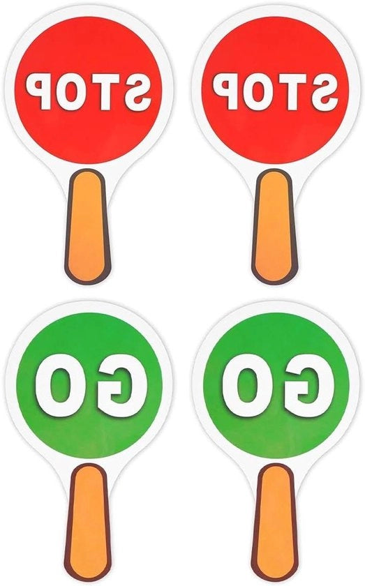 Stop e segnalazione per strisce di segnalazione per traffico, set da 4 pezzi, impermeabile in PVC