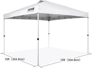Tenda per Giardino - Bianca - Casa da Giardino - Tenda da Giardino - Impermeabile - 304,8x304,8cm - Tenda per Esterno