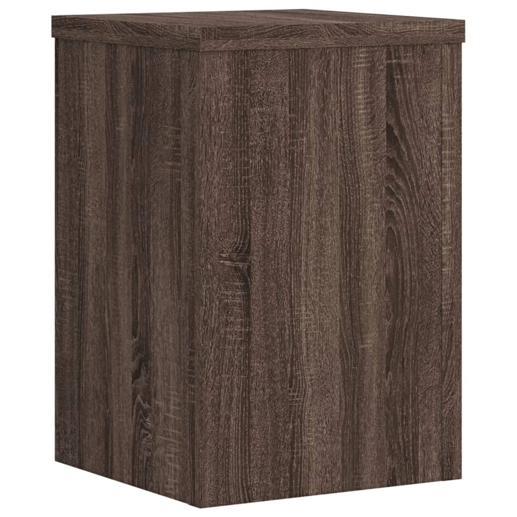 Portavasi mobili per fiori set da 2 legno ingegnerizzato marrone 02_0045315