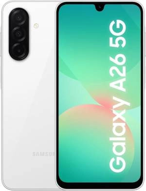 Smartphone samsung a266 galaxy a26 5g 8+256gb white europa - 8806097072775