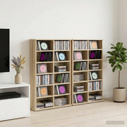 Mobile per CD 2 pz Rovere Sonoma 60 x 17 x 92 cm 8012735