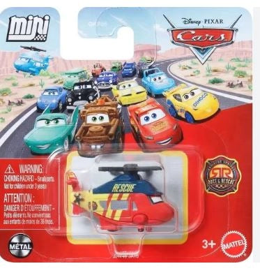 Cars Mini Racers Roto Turbosky,Veicolo in miniatura in metallo,Mattel,Eta 3+