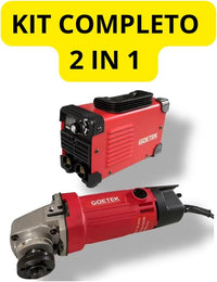 Smerigliatrice Angolare 1000 Watt+ Saldatrice Inverter Mini MMA 400A, Compatta, Potente, con Tecnologia IGBT, VRD, Display LED, per Elettrodo e Lift TIG,Kit Professionale.