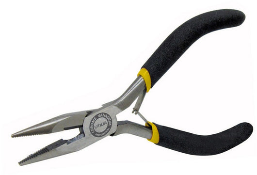 pinza a becchi 1/2 tondi diritti professionale  mm. 120 cod:ferx.vit30063