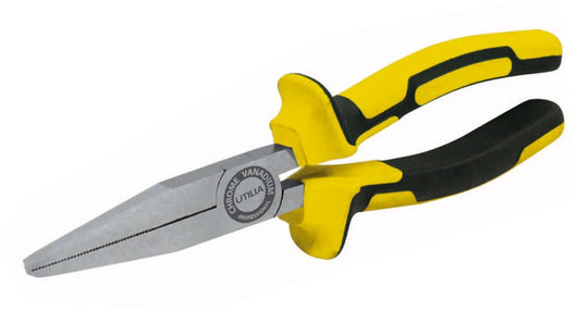 pinza a becchi lunghi piatti professionale  mm. 160 cod:ferx.vit30054