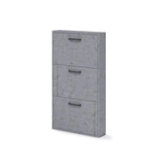 Scarpiera 3 ante slim salvaspazio 108x65x15 Serena colore cemento