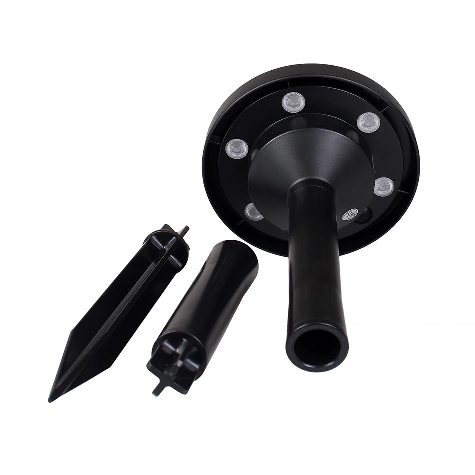FARETTO LED RGB SOLARE DA GIARDINO CON PICCHETTO RICARICABILE E IMPERMEABILE - ILLUMINAZIONE MULTICOLORE PER ESTERNI IP65