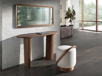 Pouf in tessuto bianco