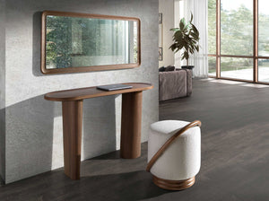 Pouf in tessuto bianco