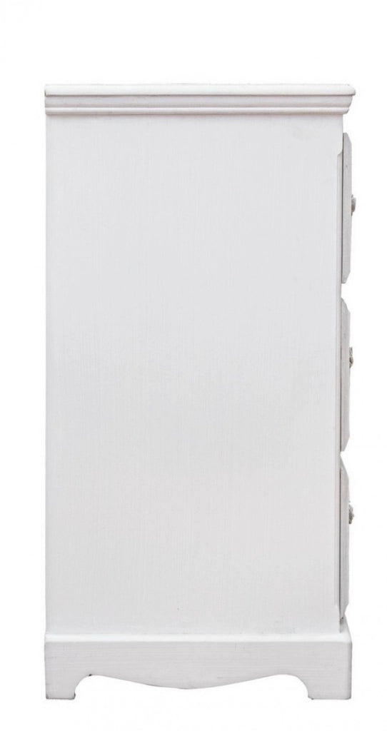 Cassettiera Legno Bianco Rustica da Interno - BLAINE