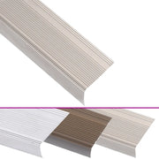 Profili a L per Gradini 5 pz in Alluminio 100 cm Champagne CFW5849700