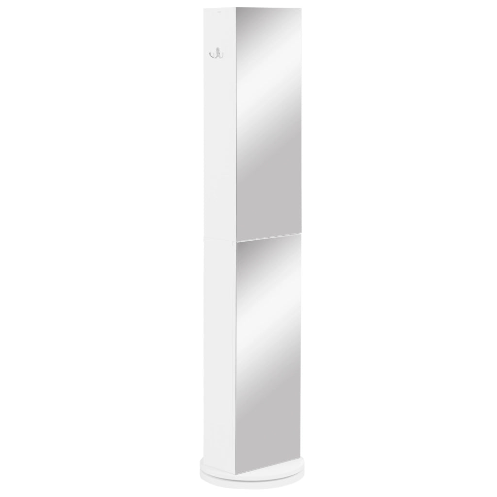 Colonna bagno con specchio e 6 ripiani ¨C zephmum ¨C 36x36x171 cm bianco