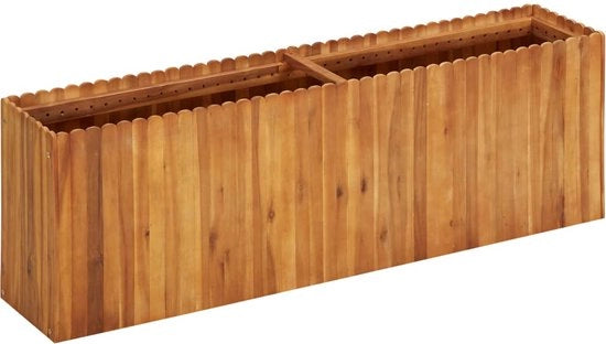 Cassa per piante in legno di acacia massiccio altezza 150 cm, larghezza 30 cm, profondità 50 cm