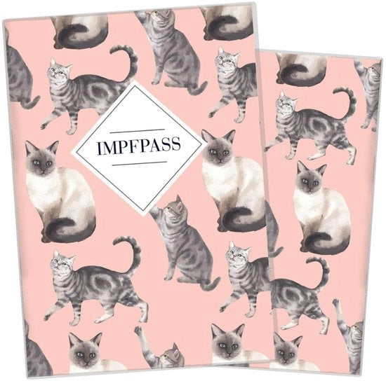 Certificato di vaccinazione per animali I Personalizzabile per il tuo gatto I Idea di regalo personalizzato per i proprietari di animali domestici I Custodia per il certificato di vaccinazione per cani Animali domestici (Kitty)