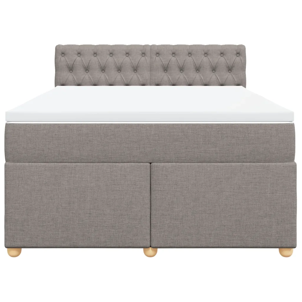 Giroletto a Molle con Materasso Tortora 140x190 cm in Tessuto 3286686