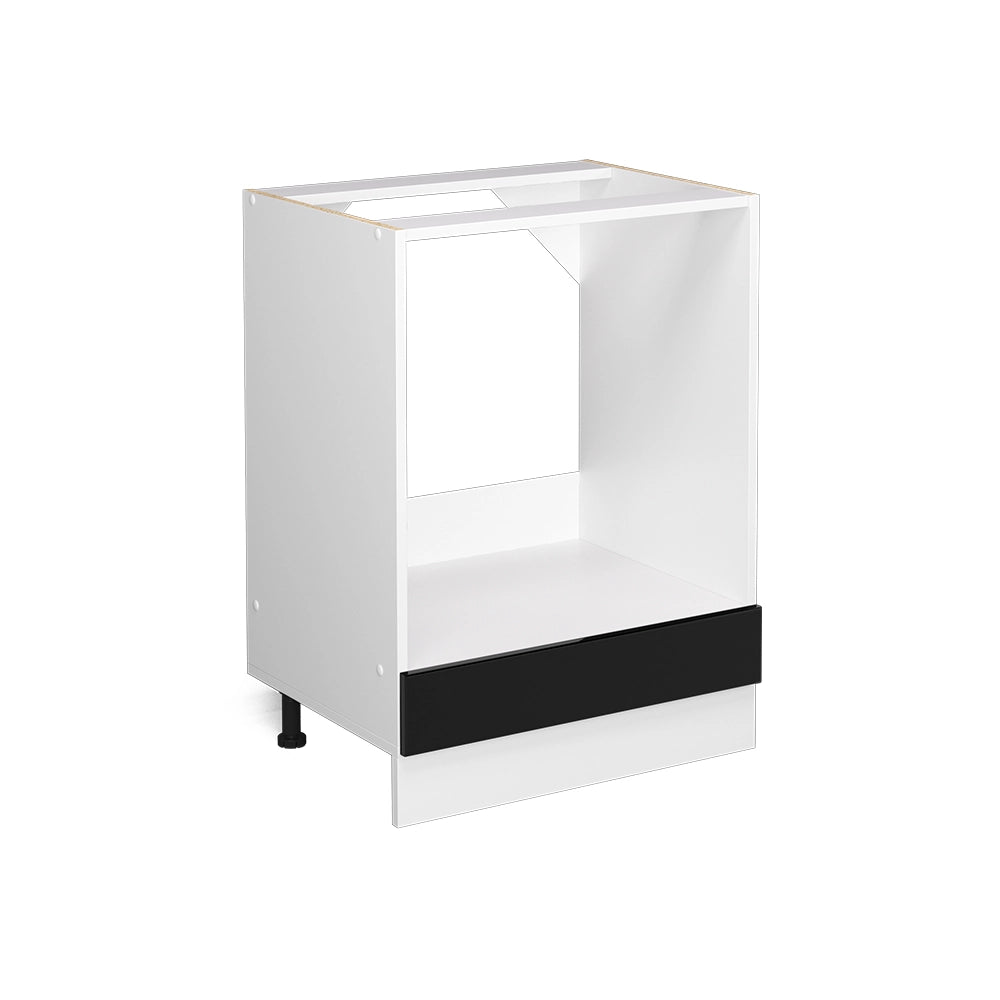 Vicco Frontale cucina Nero lucido 59.6 x 11.2 cm frontale del mobile per mobile da incasso forno