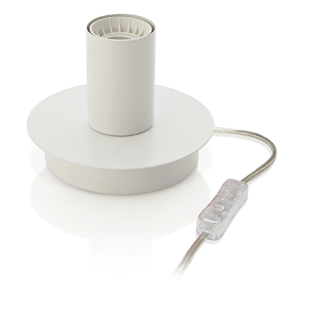 Abatjour Contemporaneo Up And Down Metallo Bianco 1 Luce E27