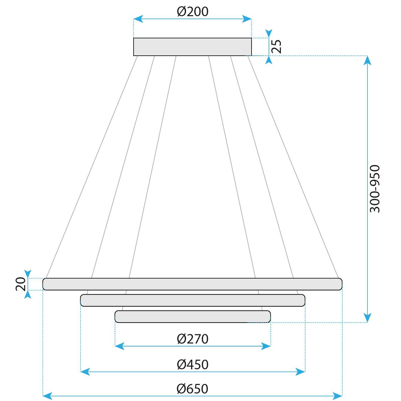 Lampada Led G036-cp Gold
