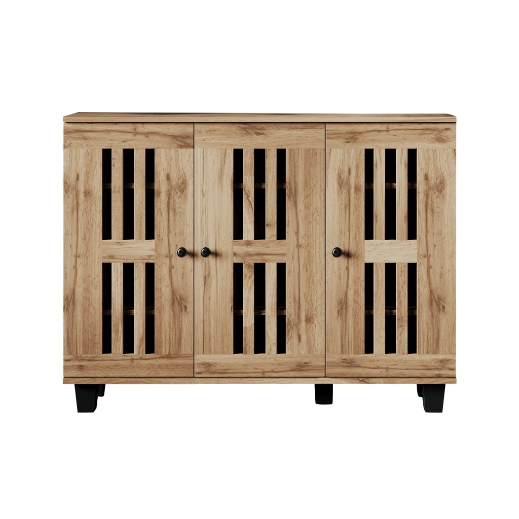 Credenza laterale - Zephmum- 120x32x92cm- 3 ante 8 scomparti