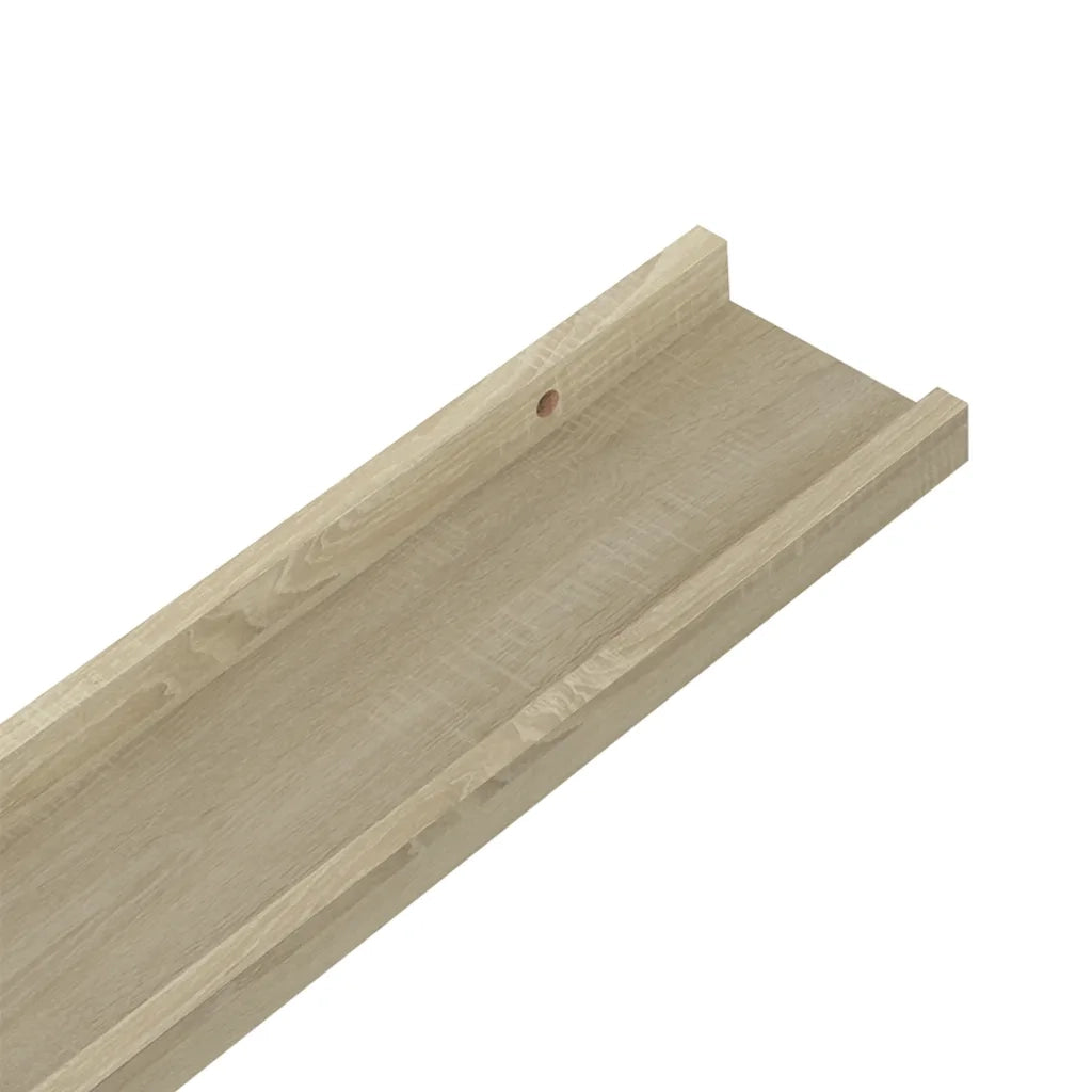 Mensole da Parete 4 pz Rovere Sonoma 40x9x3 cm 326684