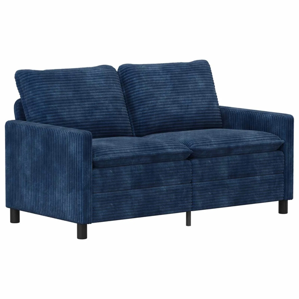 Set di divani 2 pcs Blu navy Poliestere