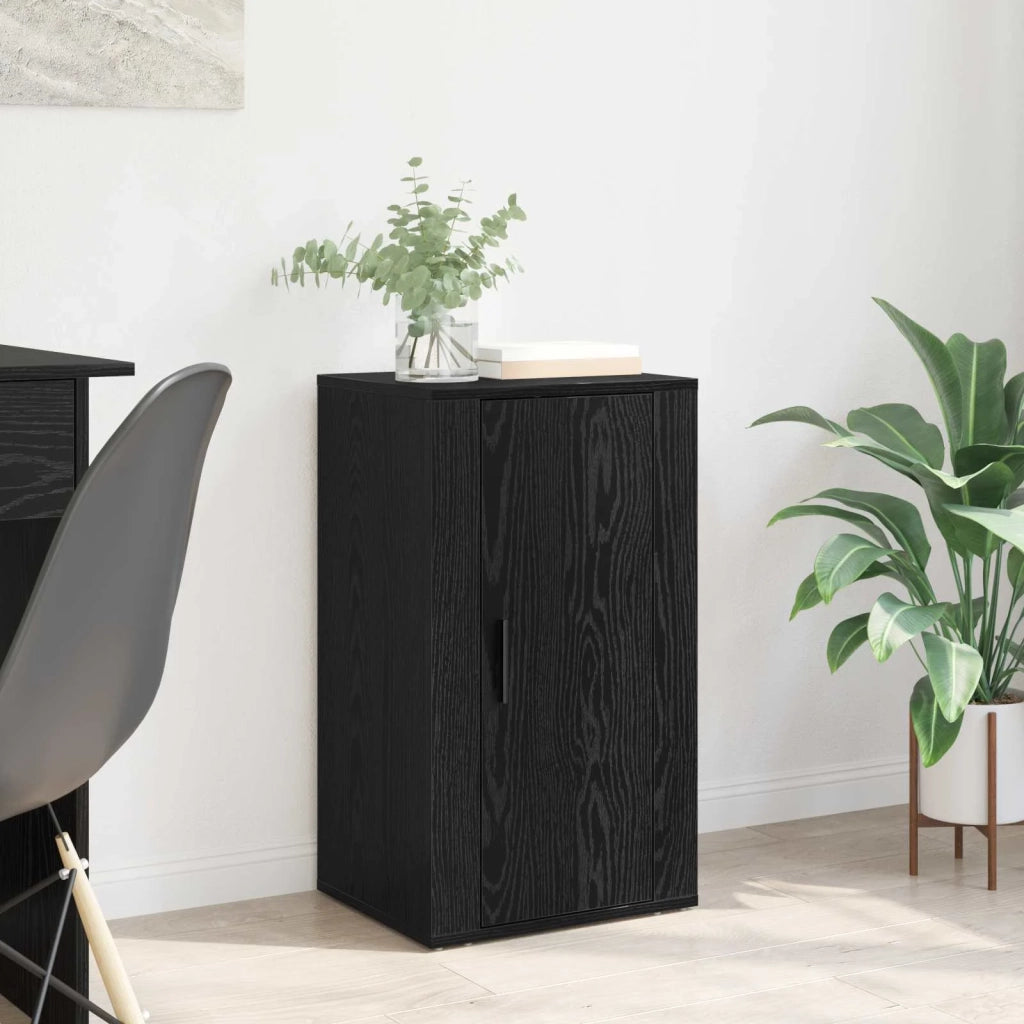 Credenza Rovere Nero 40 x 33 x 70 cm Legno multistrato 880993