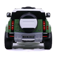 Macchina Elettrica per Bambini 12V con Licenza Land Rover Defender Verde