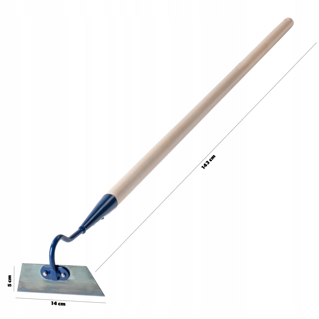 Zappa KADAX 14 cm Zappa da giardino Gancio Manico in legno 143 cm Per scavare Metallo