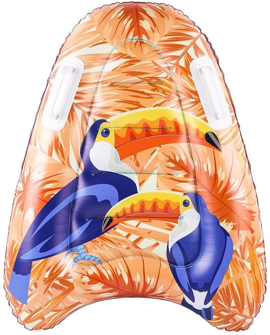 Pannello da surf opzionabile con maniglie - Pannello da bodyboard leggero - Skateboard da nuoto trasportabile - Adatto per bambini/adulti - Materiale PC+Silicone duraturo