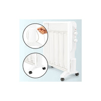 Radiatore Elettrico Giulietta 1000-1500 W IP24 con Pannello in Mica Bianco