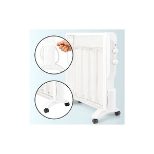 Radiatore Elettrico Giulietta 1000-1500 W IP24 con Pannello in Mica Bianco