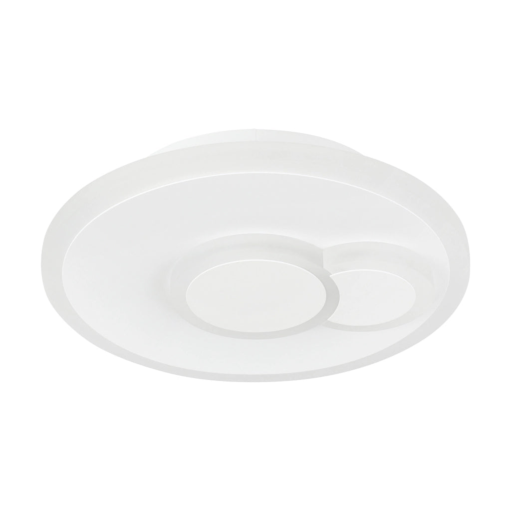 Plafoniera Moderna Cadegal Acciaio Bianco Luce Led Integrato 7,8W Ip20