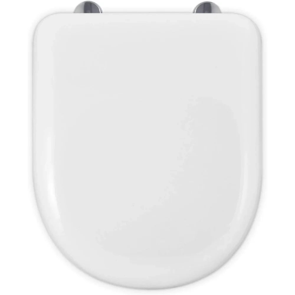 Abattant wc camida amorti en forme de d-u compatible avec abatta