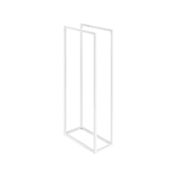 Lineabeta - Piantana con 2 porta asciugamani Grela in acciaio bianco