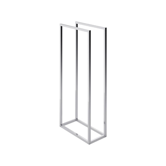 Lineabeta - Piantana con 2 porta asciugamani Grela in acciaio lucido