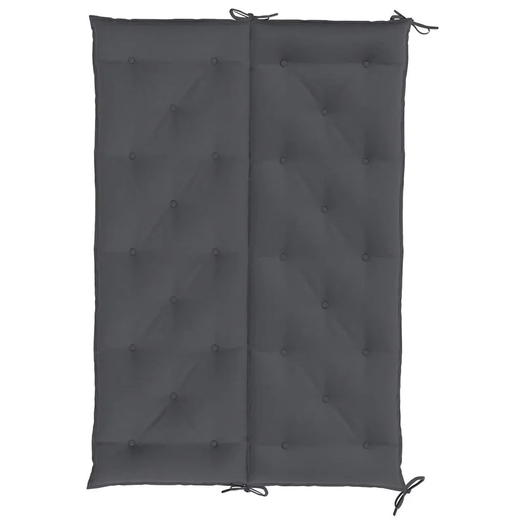Cuscini Panca Giardino 2pz Antracite 150x50x7cm Tessuto Oxford 315016