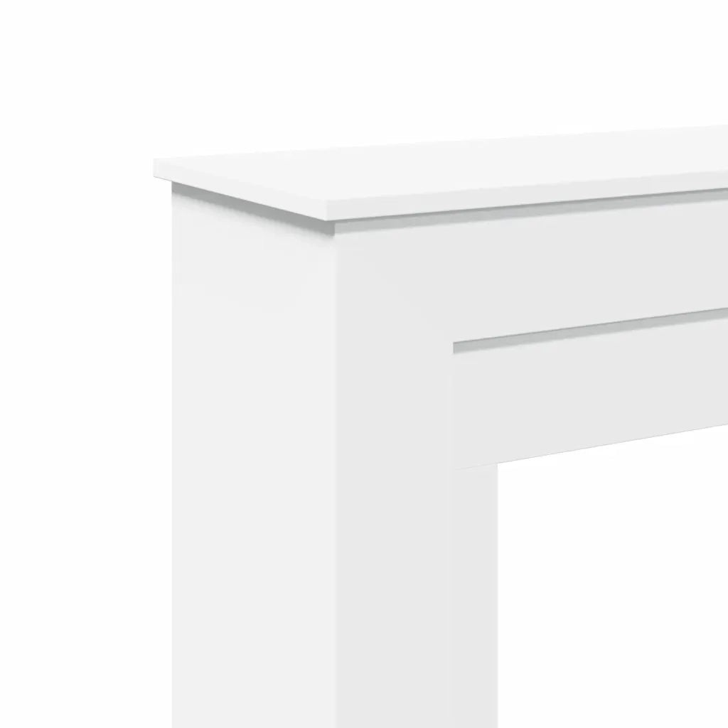 Cornice per Camino Bianca 90x30x90 cm in Truciolato CFW8010329