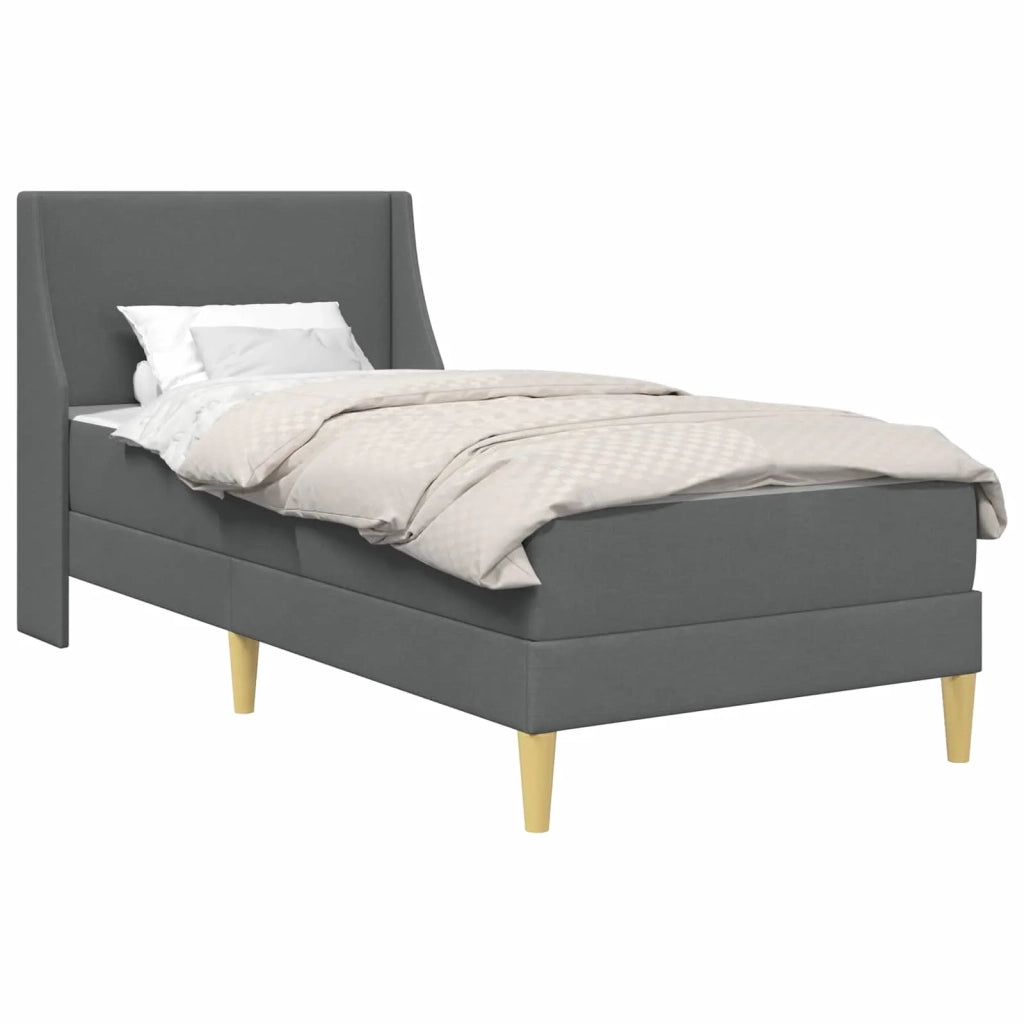 Struttura letto con materasso-Giroletto Grigio scuro 90 x 200 cm