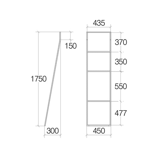 Lineabeta - Scaletta porta asciugamani Grela in acciaio lucido