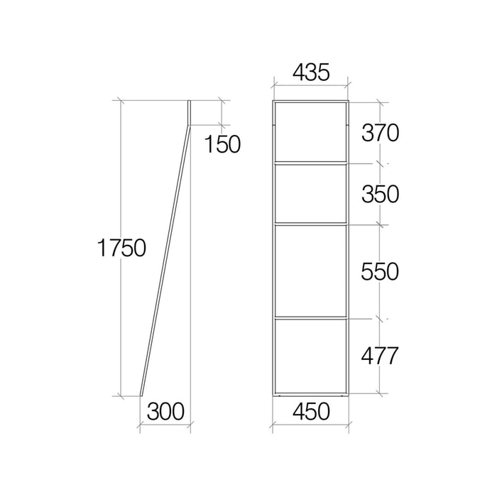 Lineabeta - Scaletta porta asciugamani Grela in acciaio lucido