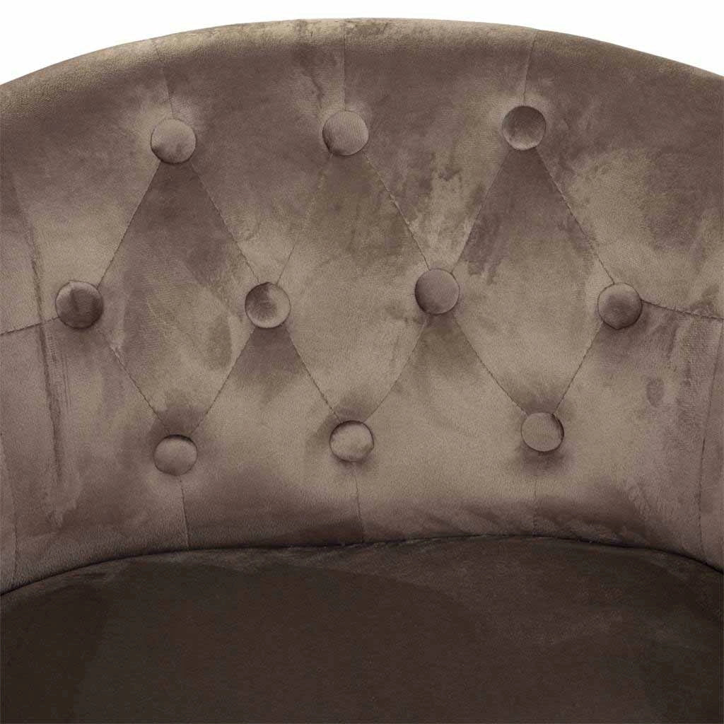 Poltrona in legno imbottita grigia 61x61x71h