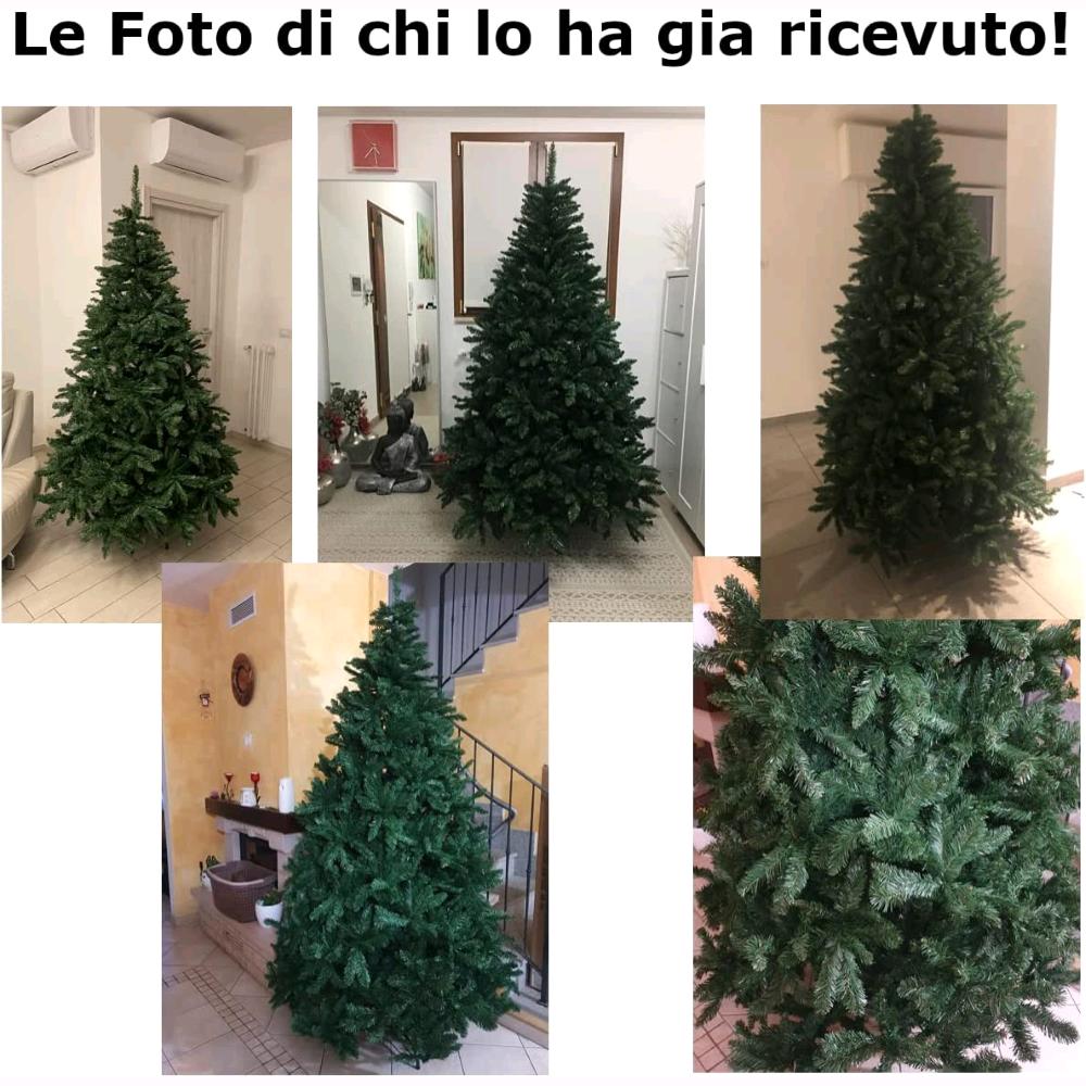 Albero di Natale Mod. FROSTY GREEN 150 cm Colore Verde SUPERFOLTO 760 rami