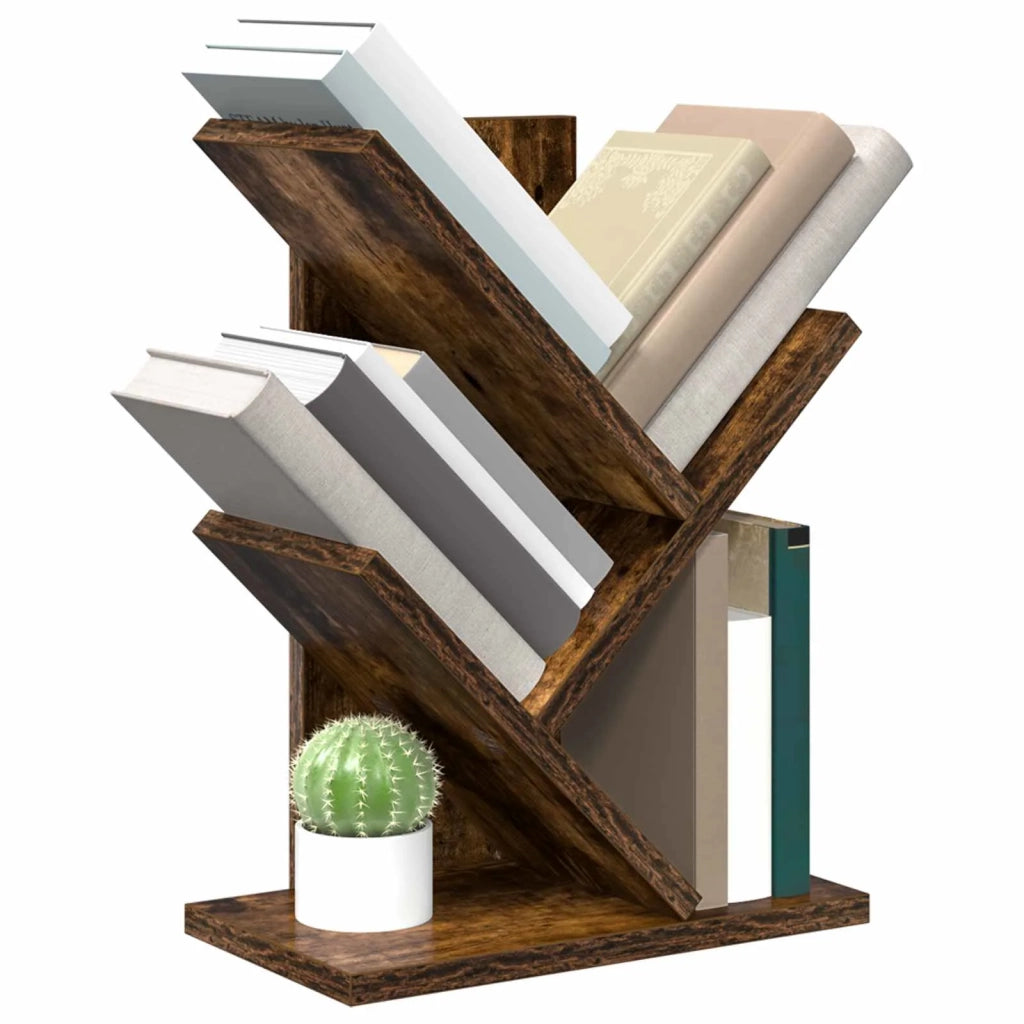 Scaffale per Libri a Forma di Albero 3 Strati 30 x 18 x 40 cm 8012352
