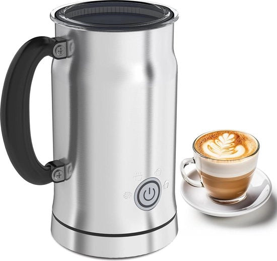 Melkopschuimer 150-300 ml per latte macchiato, cappuccino e cacao - contenitore in acciaio inossidabile
