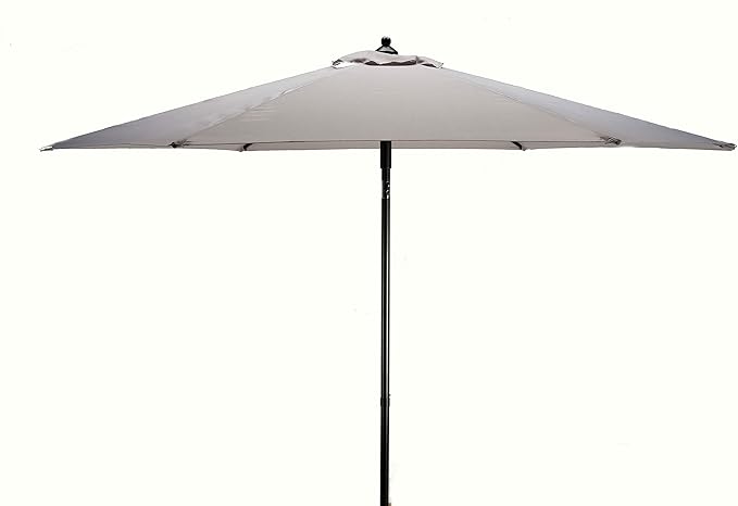 Ombrellone Push-Up 2x3 m grigio O850304 