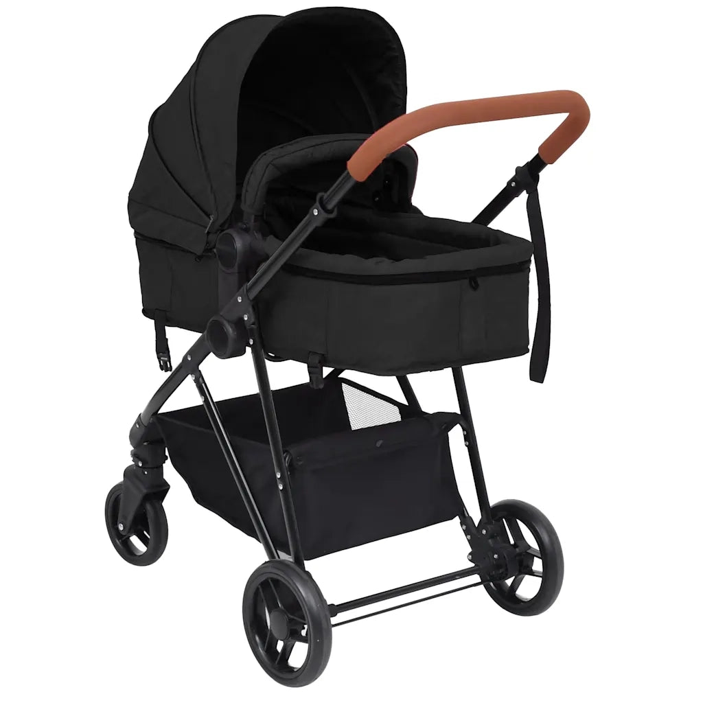 Passeggino 3 in 1 Antracite e Nero in Acciaio CFW7257260